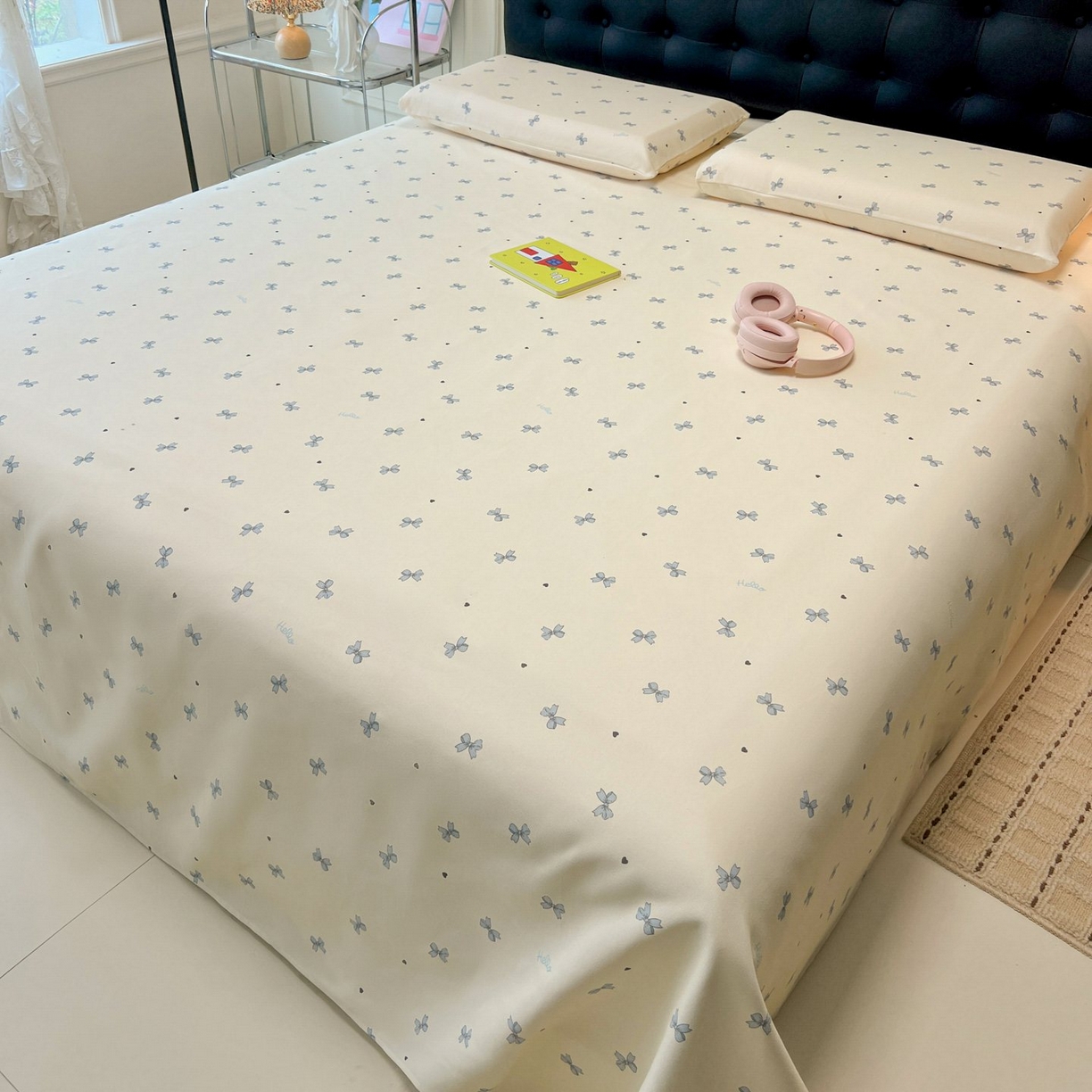 91家纺网 家纺一手货源 找家纺 欧妮家纺 2026新款老粗布床单凉席席子单床单 老粗布-兰相思