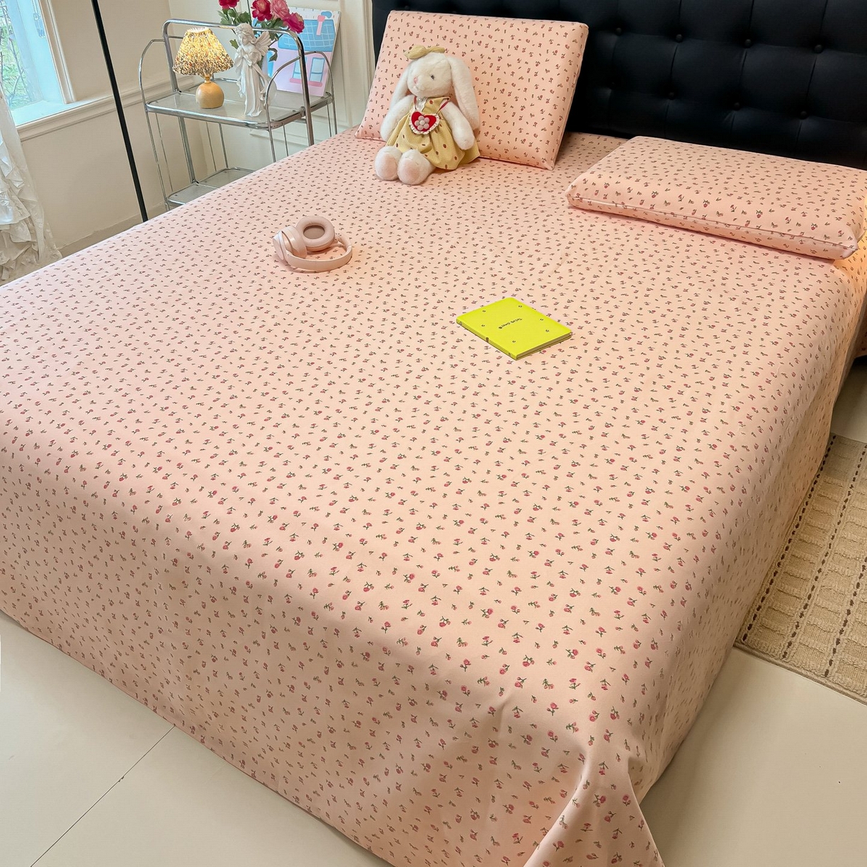 91家纺网 家纺一手货源 找家纺 欧妮家纺 2026新款老粗布床单凉席席子单床单 老粗布-花语