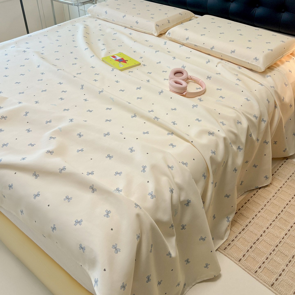 91家纺网 家纺一手货源 找家纺 欧妮家纺 2026新款老粗布床单凉席席子单床单 老粗布-兰相思