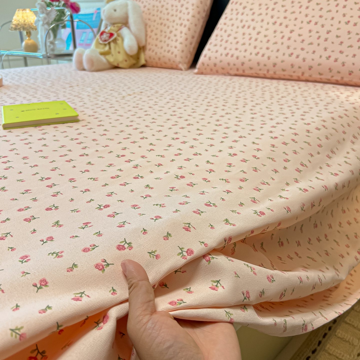 91家纺网 家纺一手货源 找家纺 欧妮家纺 2026新款老粗布床单凉席席子单床单 老粗布-花语