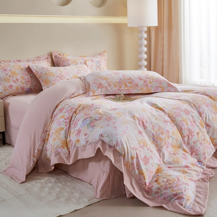 91家纺网 家纺一手货源 找家纺 （总）漫仙阁家纺 2026新款宽边四件套