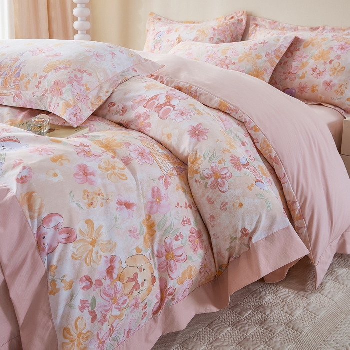 91家纺网 家纺一手货源 找家纺 （总）漫仙阁家纺 2026新款宽边四件套