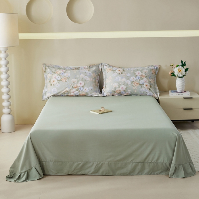 91家纺网 家纺一手货源 找家纺 漫仙阁家纺 2026新款宽边四件套 青黛花影