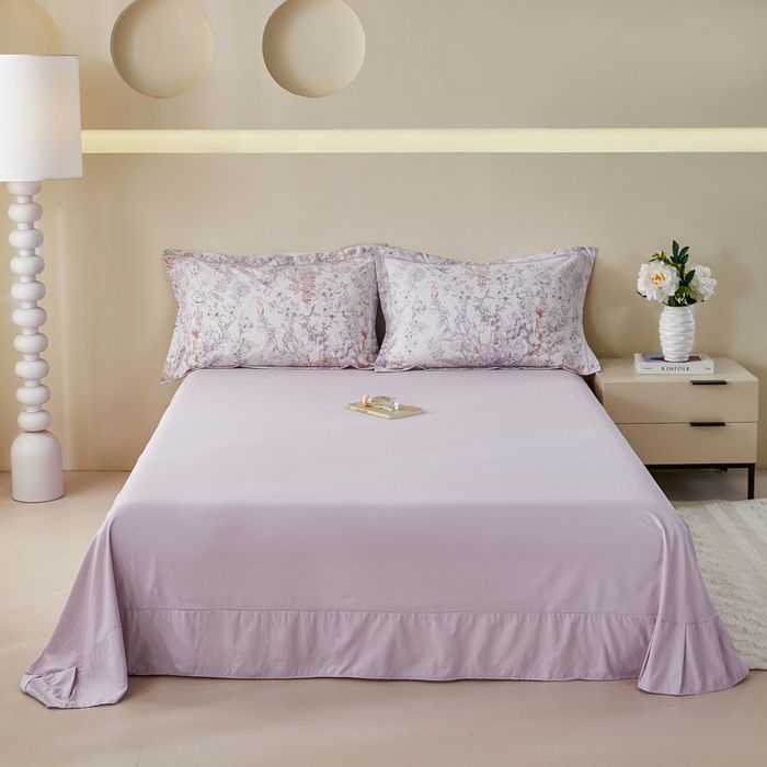 91家纺网 家纺一手货源 找家纺 漫仙阁家纺 2026新款宽边四件套 清芷花境