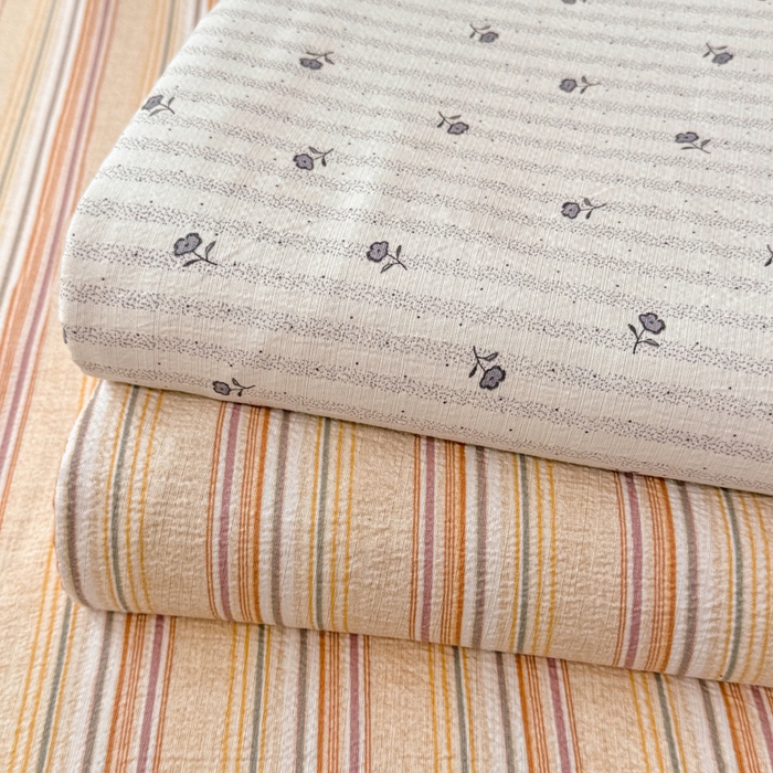 丝芙妮家居 2026春夏新款皱皱棉双层纱泡芙棉床单 床单单件 组合图仅供展示不可下单