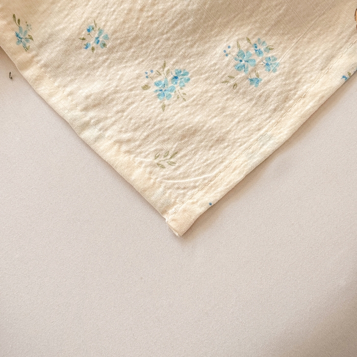 91家纺网 家纺一手货源 找家纺 丝芙妮家居 2026春夏新款皱皱棉双层纱泡芙棉床单 床单单件 牧歌