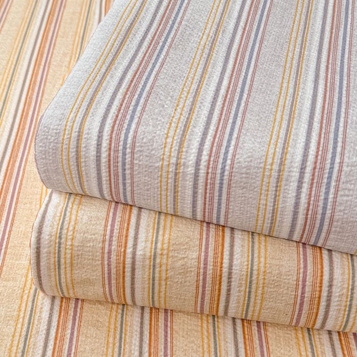 91家纺网 家纺一手货源 找家纺 丝芙妮家居 2026春夏新款皱皱棉双层纱泡芙棉床单 床单单件 组合图仅供展示不可下单