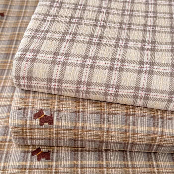 91家纺网 家纺一手货源 找家纺 丝芙妮家居 2026春夏新款皱皱棉双层纱泡芙棉床单 床单单件 组合图仅供展示不可下单