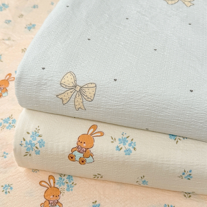 91家纺网 家纺一手货源 找家纺 丝芙妮家居 2026春夏新款皱皱棉双层纱泡芙棉床单 床单单件 组合图仅供展示不可下单