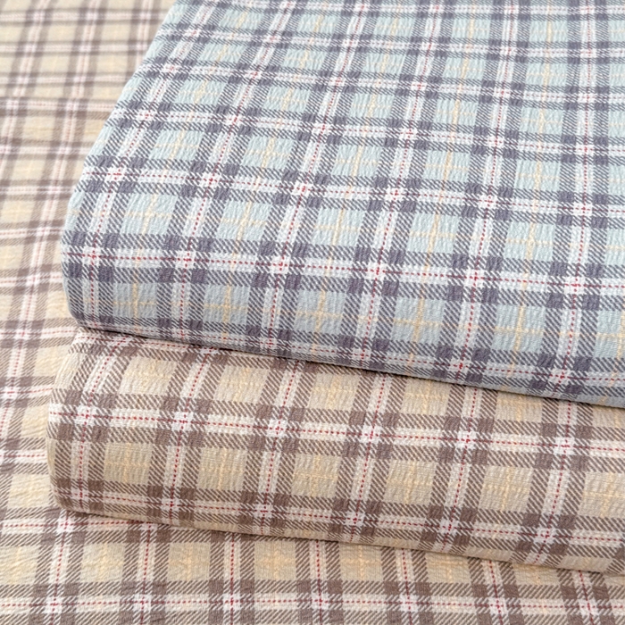 91家纺网 家纺一手货源 找家纺 丝芙妮家居 2026春夏新款皱皱棉双层纱泡芙棉床单 床单单件 组合图仅供展示不可下单