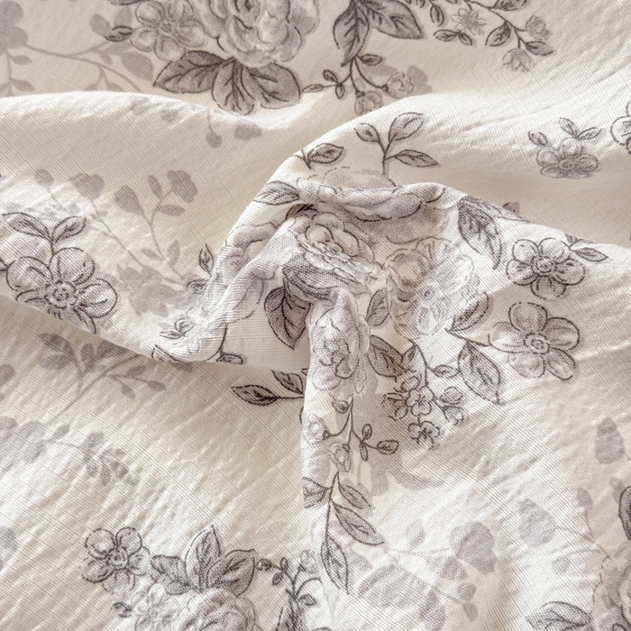 91家纺网 家纺一手货源 找家纺 丝芙妮家居 2026春夏新款皱皱棉双层纱泡芙棉床单 床单单件 雅蔓