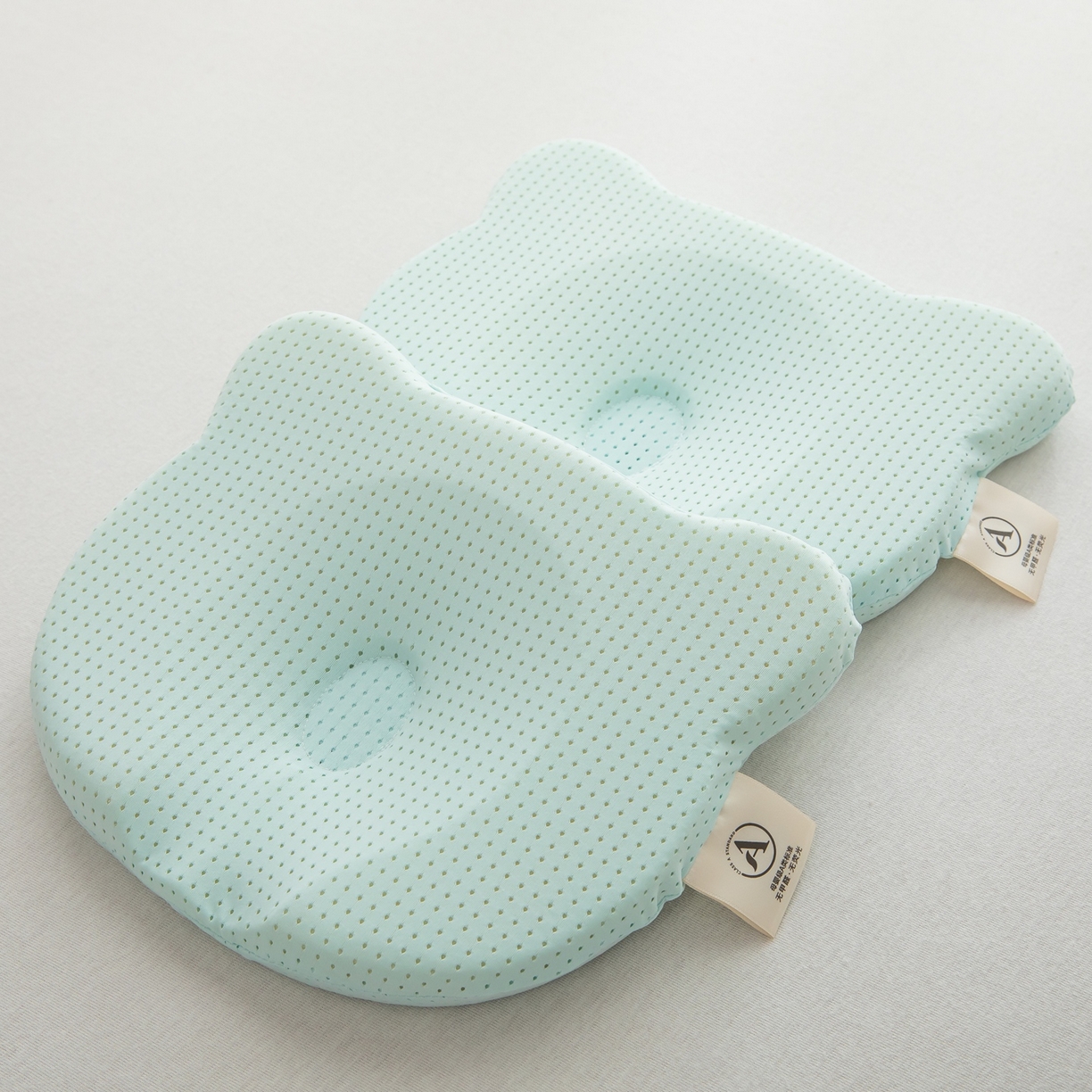 九州枕芯 2026新款硅胶婴儿定型枕枕头枕芯 蓝色