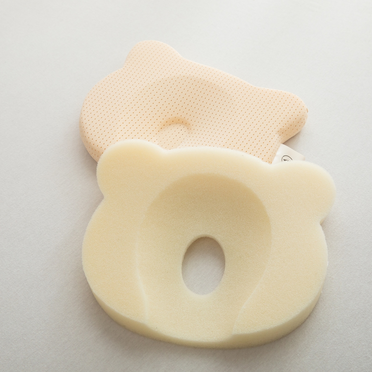 91家纺网 家纺一手货源 找家纺 九州枕芯 2026新款硅胶婴儿定型枕枕头枕芯 米色