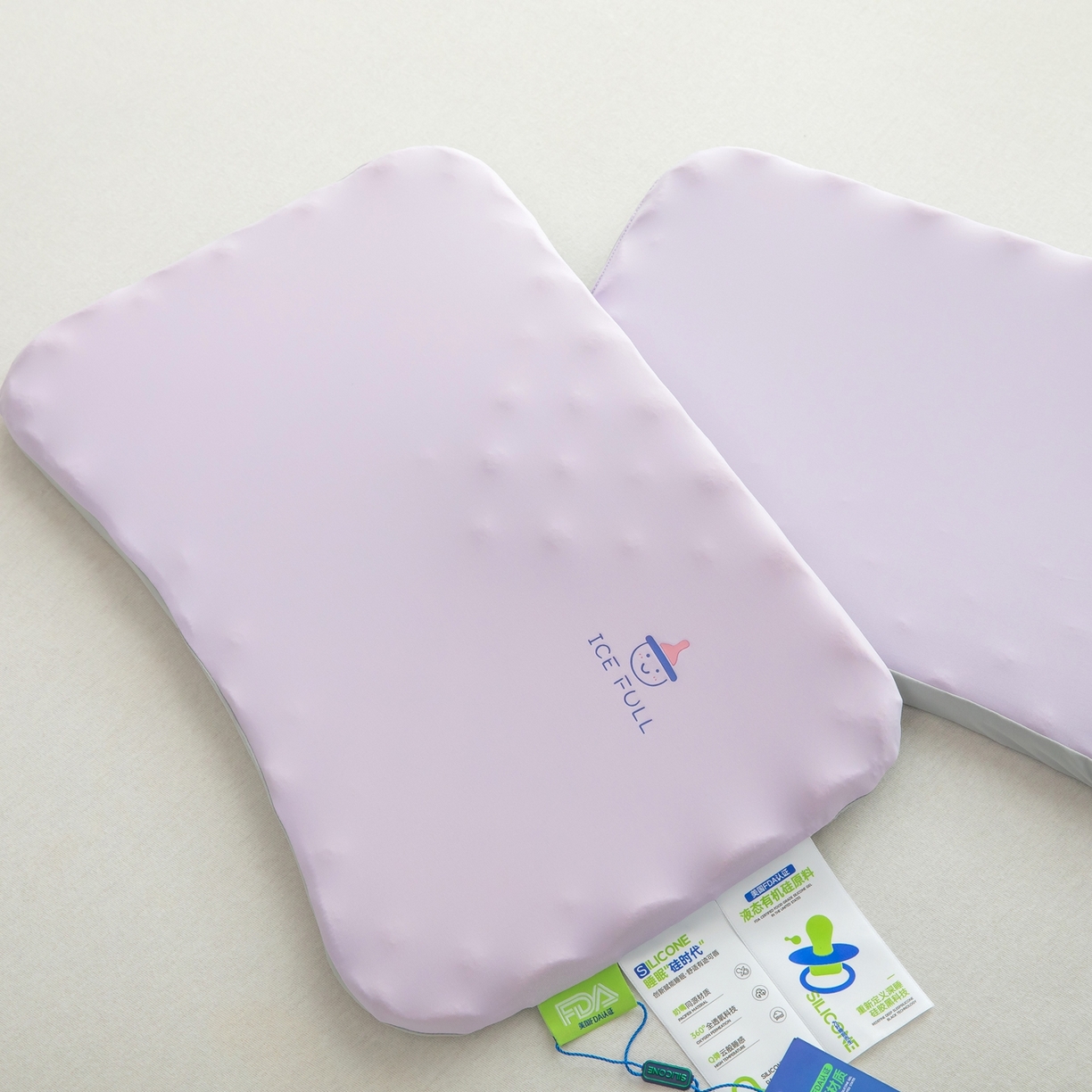 91家纺网 家纺一手货源 找家纺 九州枕芯 2026新款可水洗硅胶枕枕头枕芯 紫色