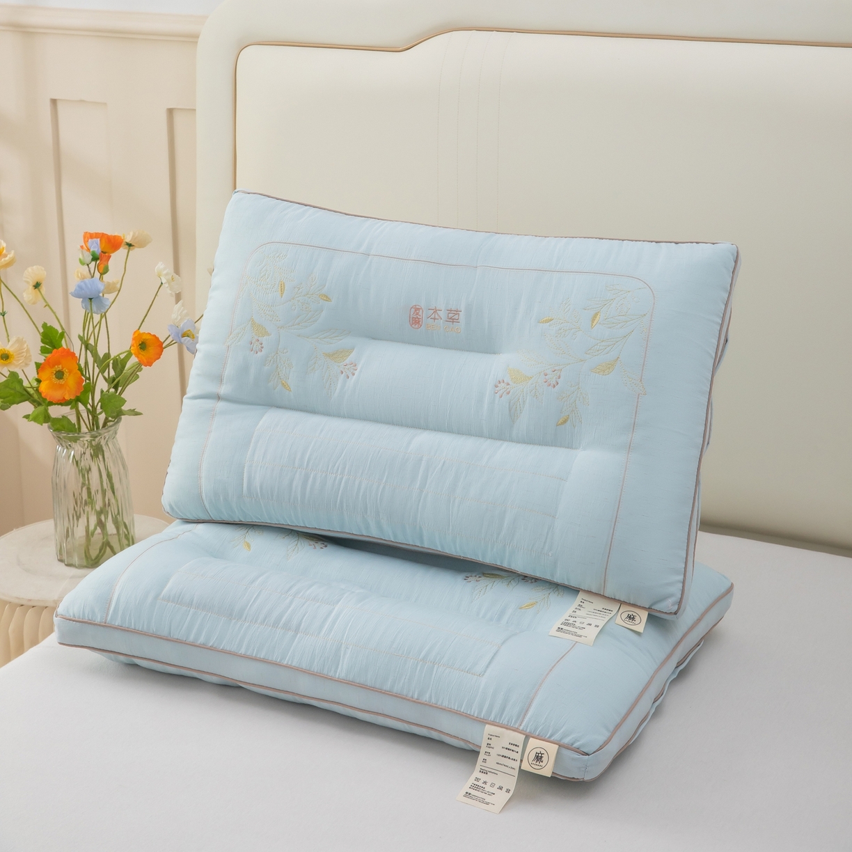 91家纺网 家纺一手货源 找家纺 （总）九州枕芯 2026新款友麻舒睡枕枕头枕芯