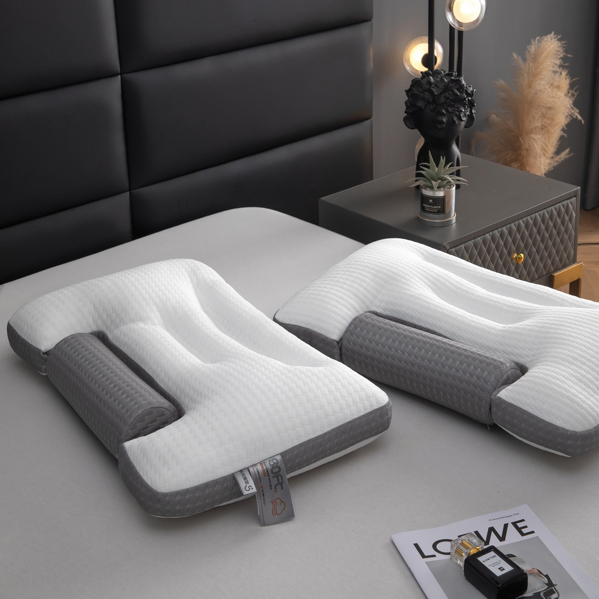 91家纺网 家纺一手货源 找家纺 （总）九州枕芯 2026新款圆柱记忆棉分区枕枕头枕芯