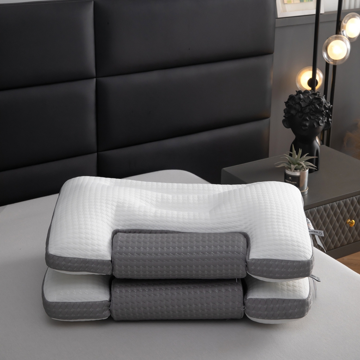 91家纺网 家纺一手货源 找家纺 （总）九州枕芯 2026新款圆柱记忆棉分区枕枕头枕芯