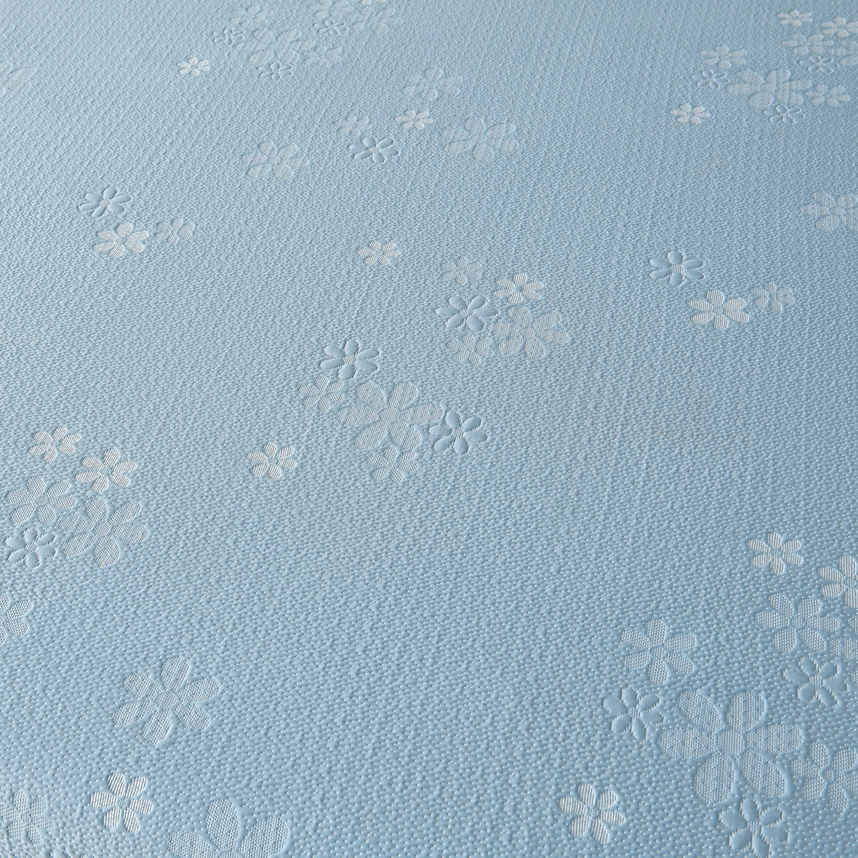 91家纺网 家纺一手货源 找家纺 民新家纺 2026新款3D立体冰豆豆凉席席子床裙三件套 香漫-蓝