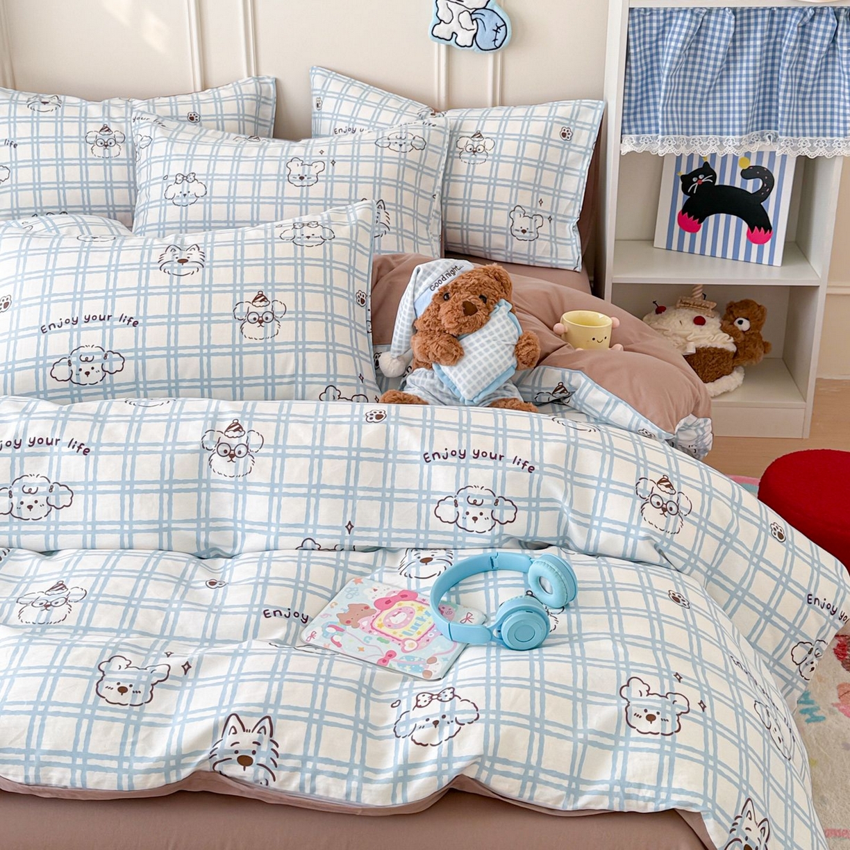 91家纺网 家纺一手货源 找家纺 （总）女子家纺 2026新款全棉纯棉12868卡通印花四件套