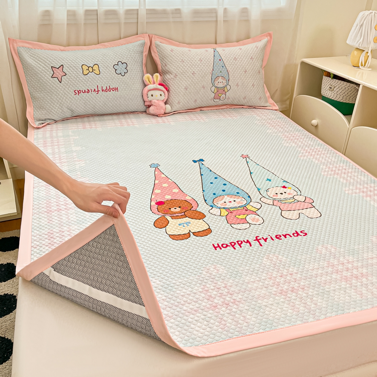 91家纺网 家纺一手货源 找家纺 （总）寐居家纺 2026新款冰豆豆大版系列凉席席子