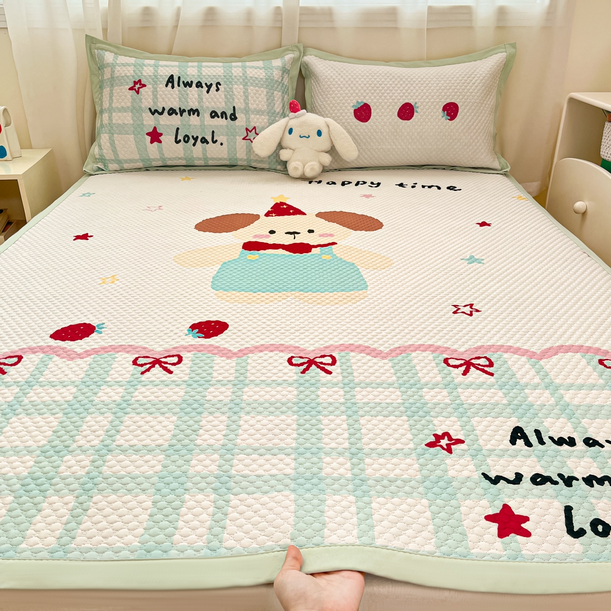 91家纺网 家纺一手货源 找家纺 （总）寐居家纺 2026新款冰豆豆大版系列凉席席子