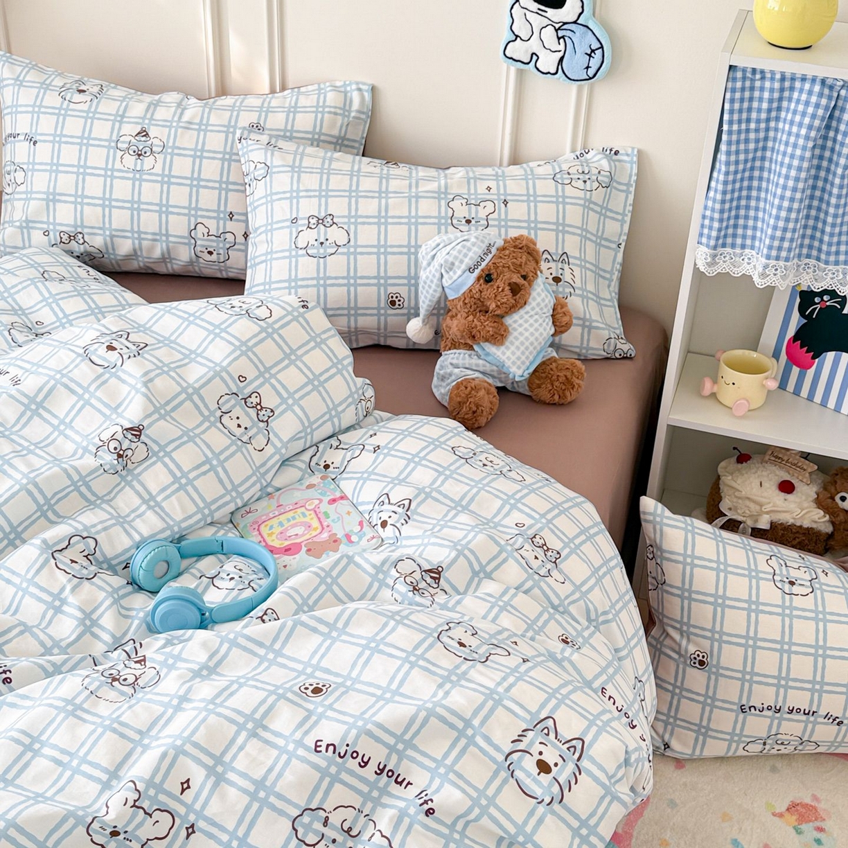 91家纺网 家纺一手货源 找家纺 （总）女子家纺 2026新款全棉纯棉12868卡通印花四件套