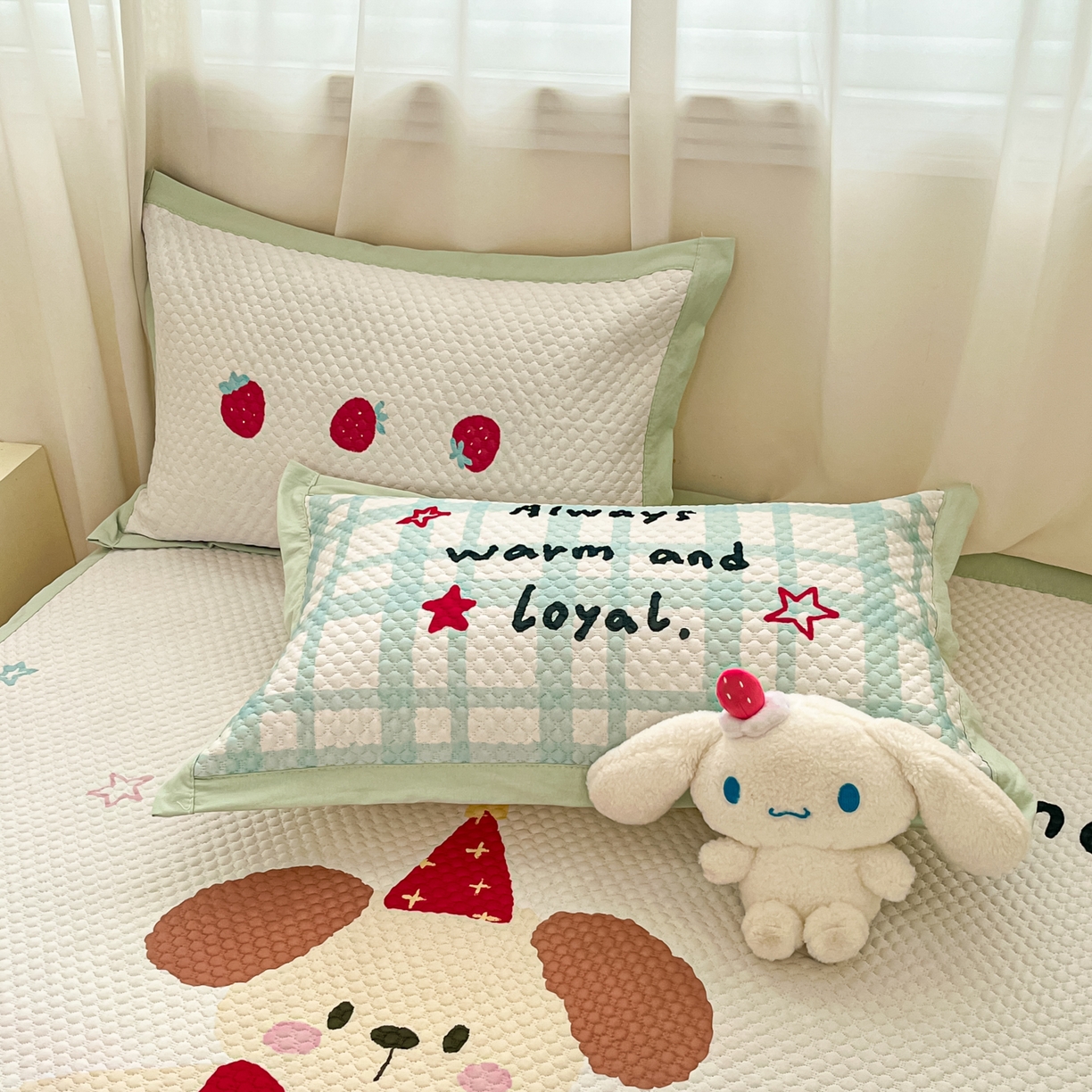 91家纺网 家纺一手货源 找家纺 寐居家纺 2026新款冰豆豆大版系列凉席席子 美好时光