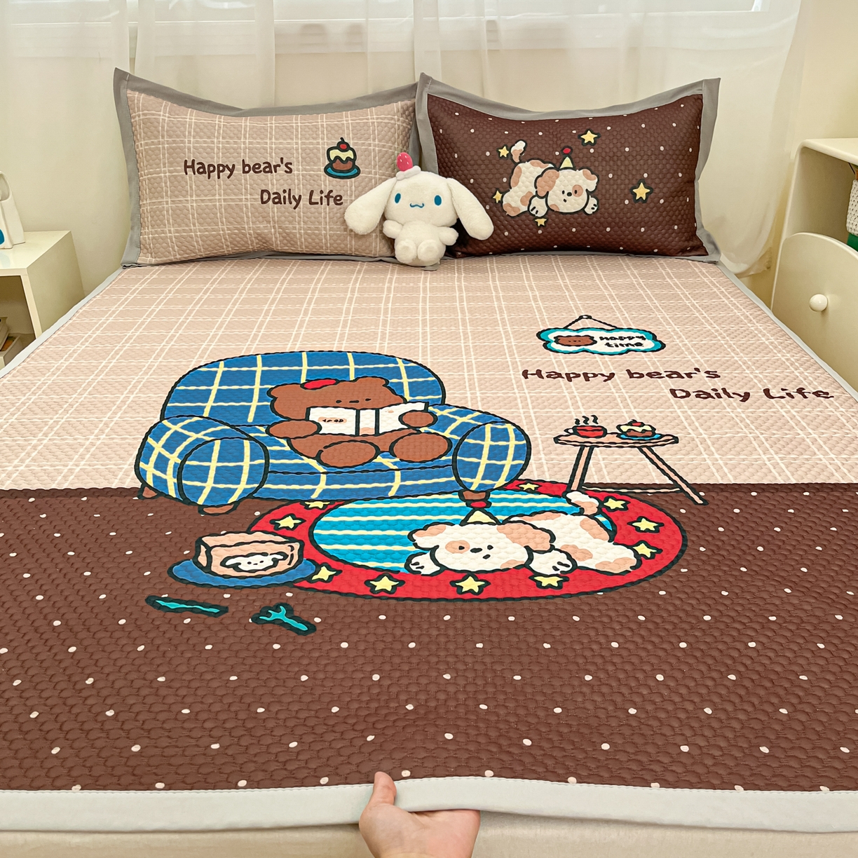 91家纺网 家纺一手货源 找家纺 （总）寐居家纺 2026新款冰豆豆大版系列凉席席子