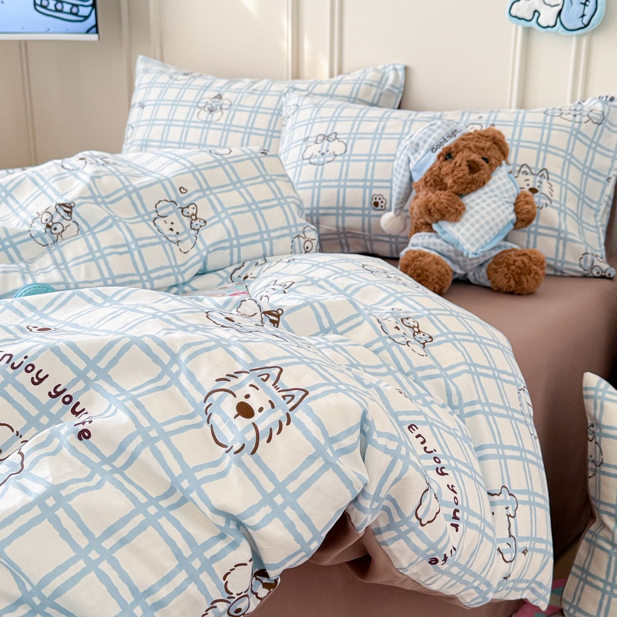 91家纺网 家纺一手货源 找家纺 （总）女子家纺 2026新款全棉纯棉12868卡通印花四件套