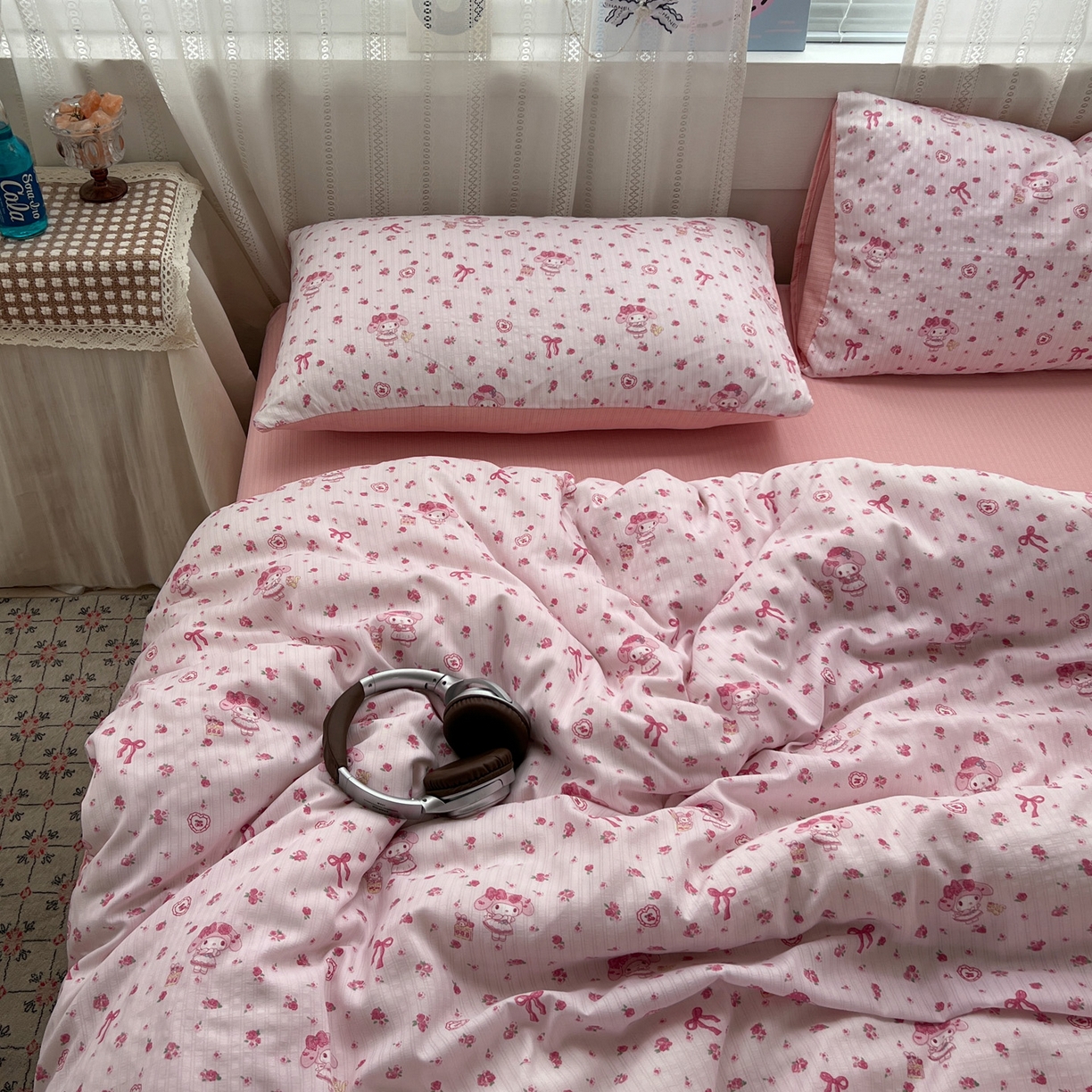 91家纺网 家纺一手货源 找家纺 王朝国际 2026新款A类彩竺棉印花四件套 甜心宝贝