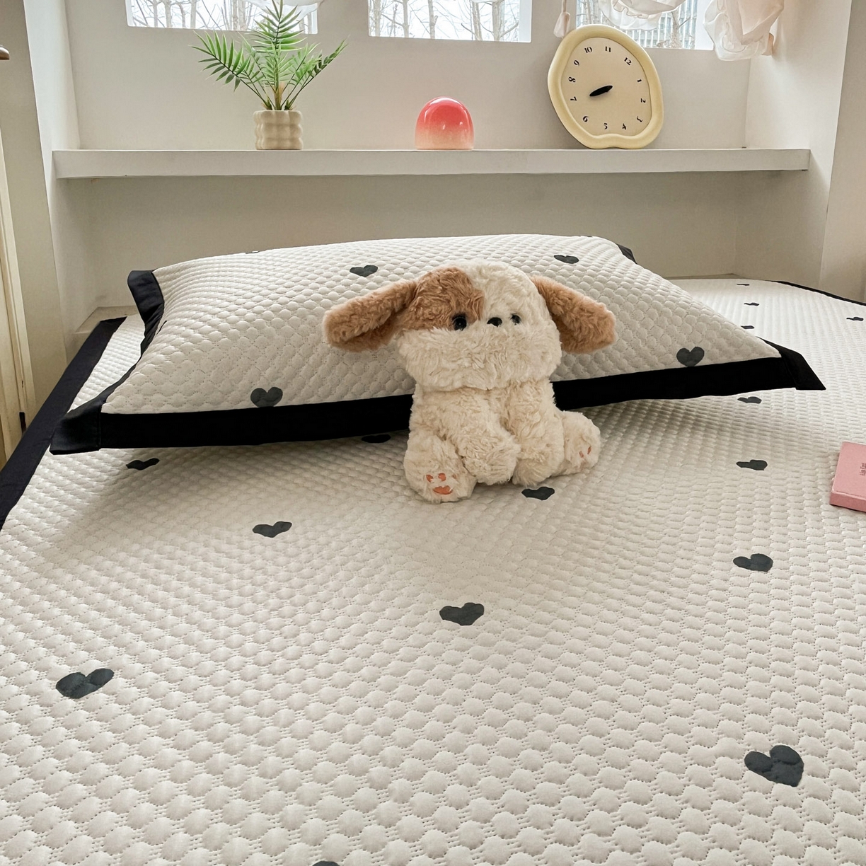 91家纺网 家纺一手货源 找家纺 寐居家纺 2026新款冰豆豆数码印花席三明治底凉席席子 山茶物语