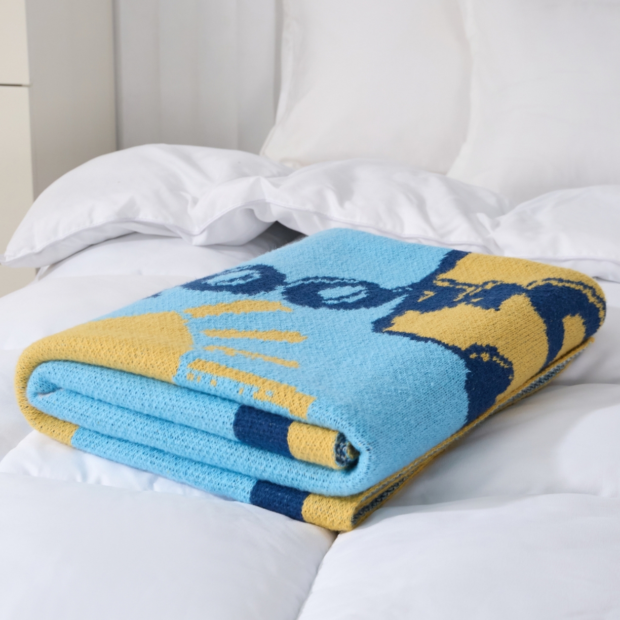 91家纺网 家纺一手货源 找家纺 栩裕纺织 2026新款史努比SNOOPY正版授权独家针织毯披肩膝盖毯儿童毯多功能盖毯送礼礼品终端控价 史努比-夏日奶昔