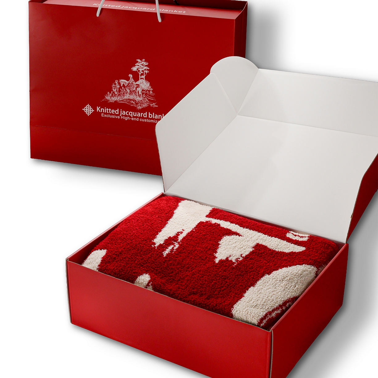 91家纺网 家纺一手货源 找家纺 栩裕纺织 2026新款艺术家居超柔半边绒A类针织毯披肩毯多功能盖毯礼物礼品终端控价 礼盒