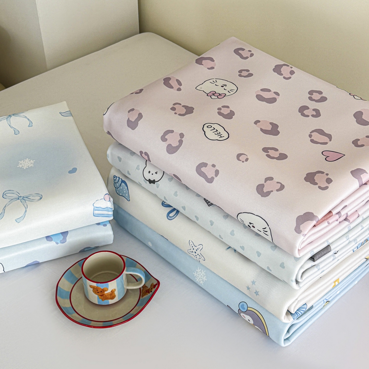 91家纺网 家纺一手货源 找家纺 （总）倾慕家纺 2026春夏新款A类印花小冰皮软席凉席席子