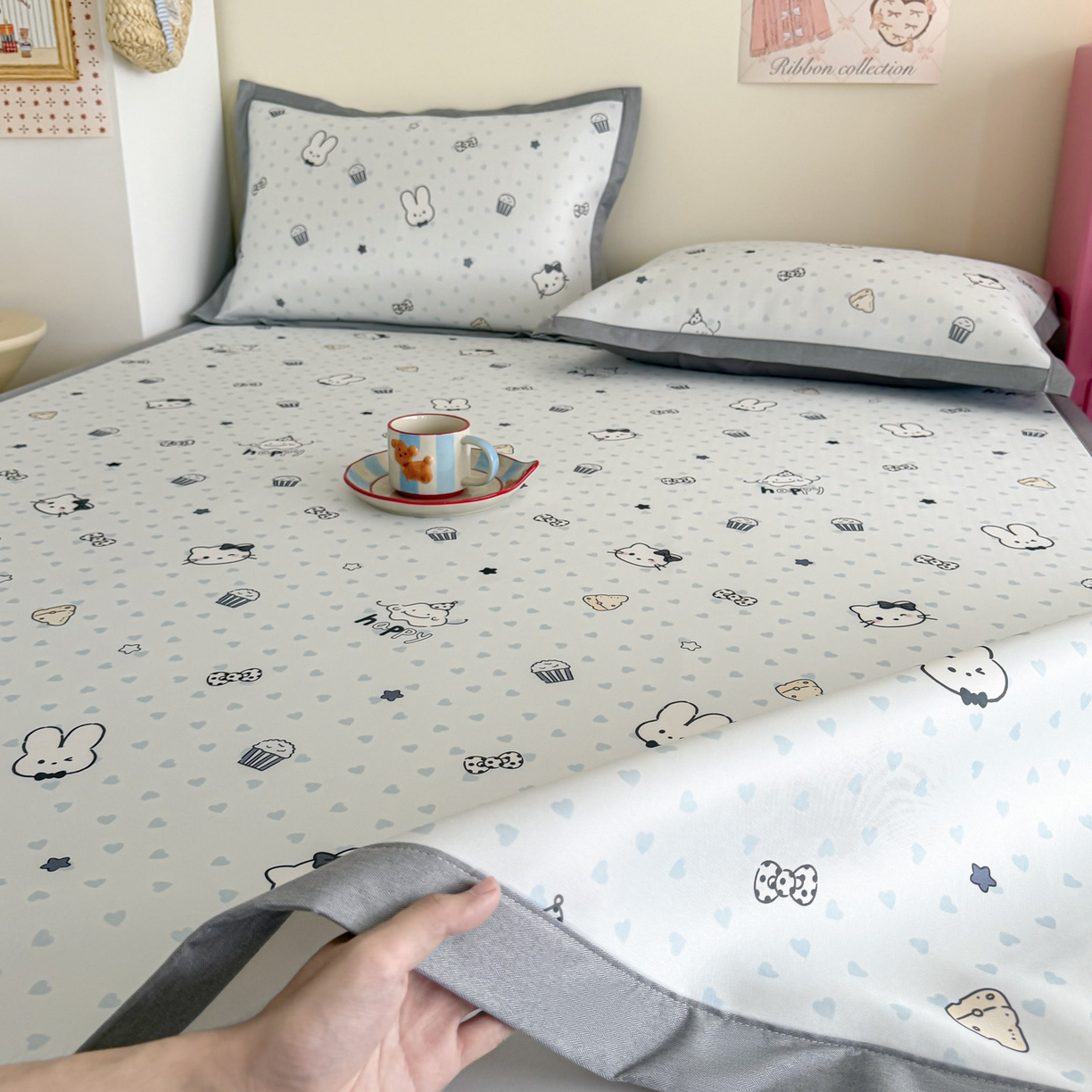 91家纺网 家纺一手货源 找家纺 （总）倾慕家纺 2026春夏新款A类印花小冰皮软席凉席席子