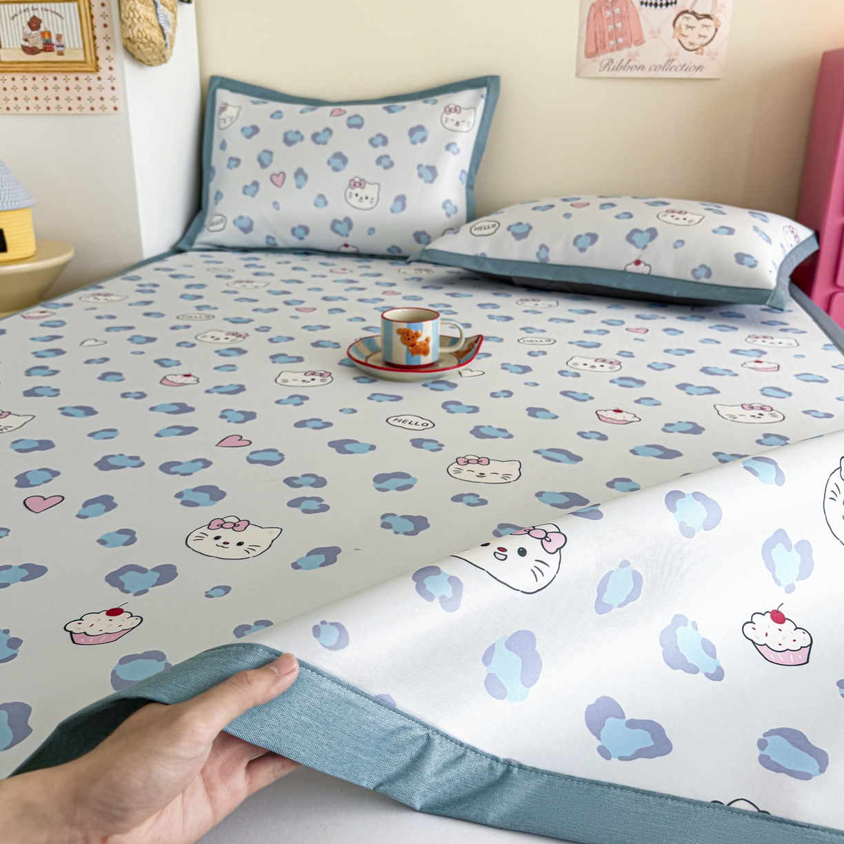 91家纺网 家纺一手货源 找家纺 （总）倾慕家纺 2026春夏新款A类印花小冰皮软席凉席席子