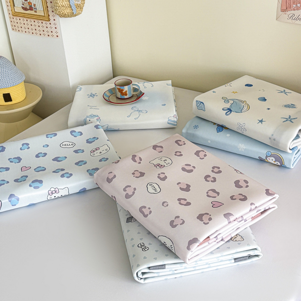 91家纺网 家纺一手货源 找家纺 （总）倾慕家纺 2026春夏新款A类印花小冰皮软席凉席席子