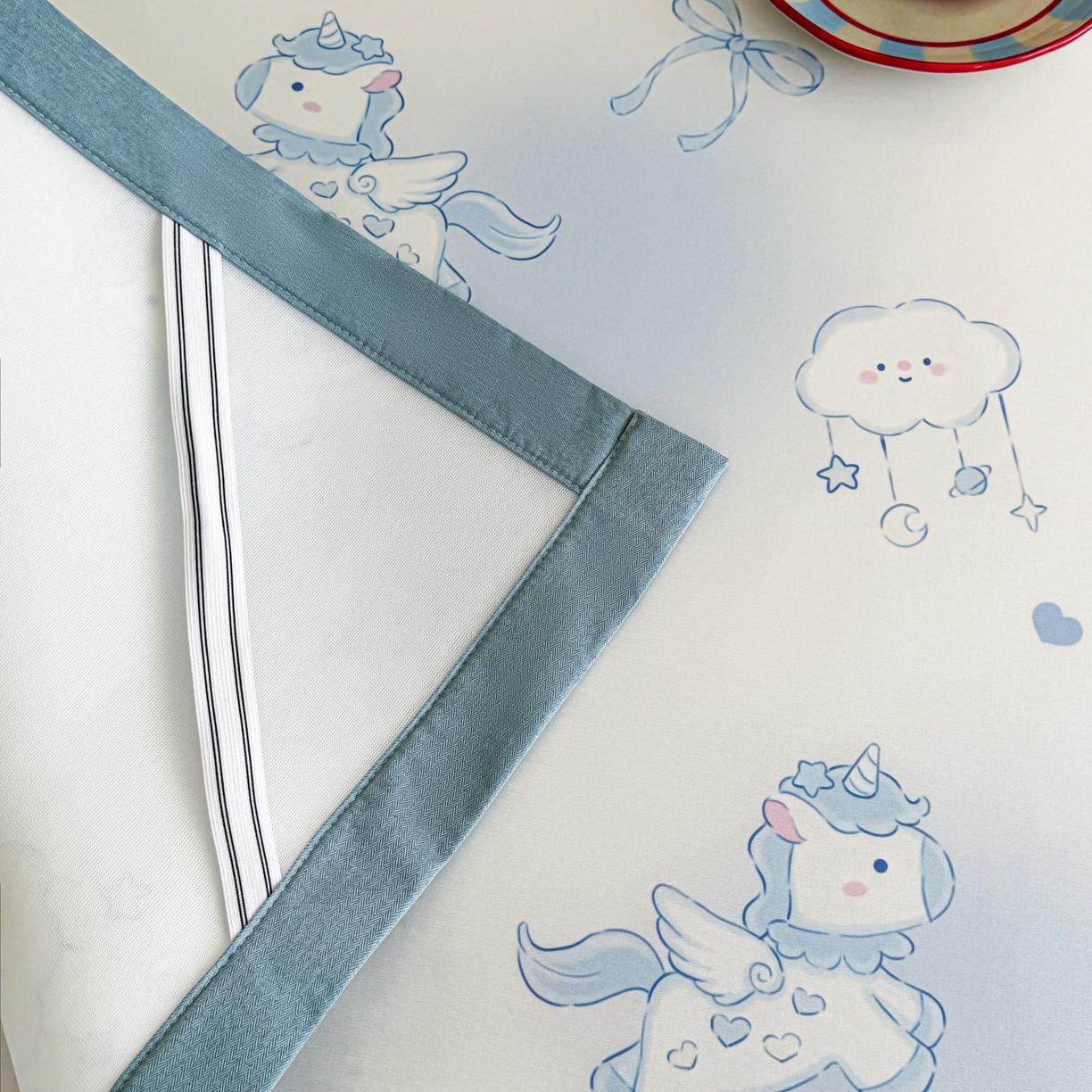 91家纺网 家纺一手货源 找家纺 倾慕家纺 2026春夏新款A类印花小冰皮软席凉席席子 云朵小马