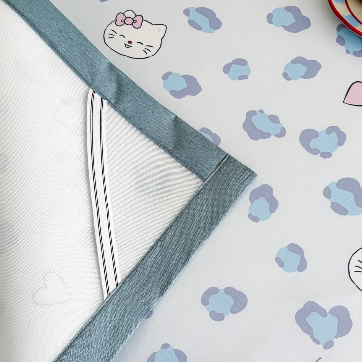 91家纺网 家纺一手货源 找家纺 倾慕家纺 2026春夏新款A类印花小冰皮软席凉席席子 豹猫蓝