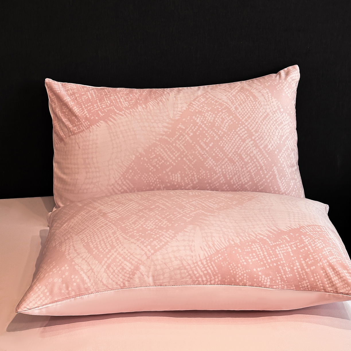 91家纺网 家纺一手货源 找家纺 经年 2026春夏新款天丝数码印花四件套-凛风逸韵 凛风逸韵-粉玉