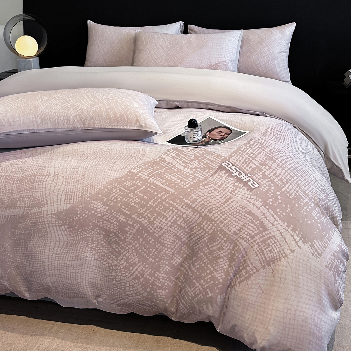 91家纺网 家纺一手货源 找家纺 经年 2026春夏新款天丝数码印花四件套-凛风逸韵 凛风逸韵-爵士灰