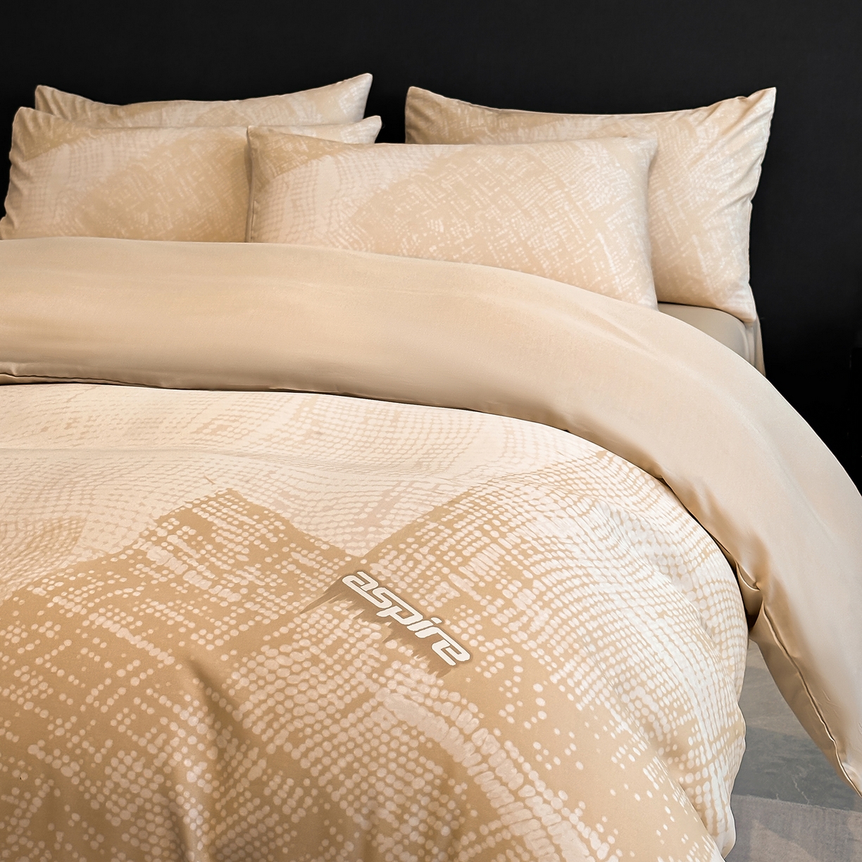 91家纺网 家纺一手货源 找家纺 经年 2026春夏新款天丝数码印花四件套-凛风逸韵 凛风逸韵-香槟