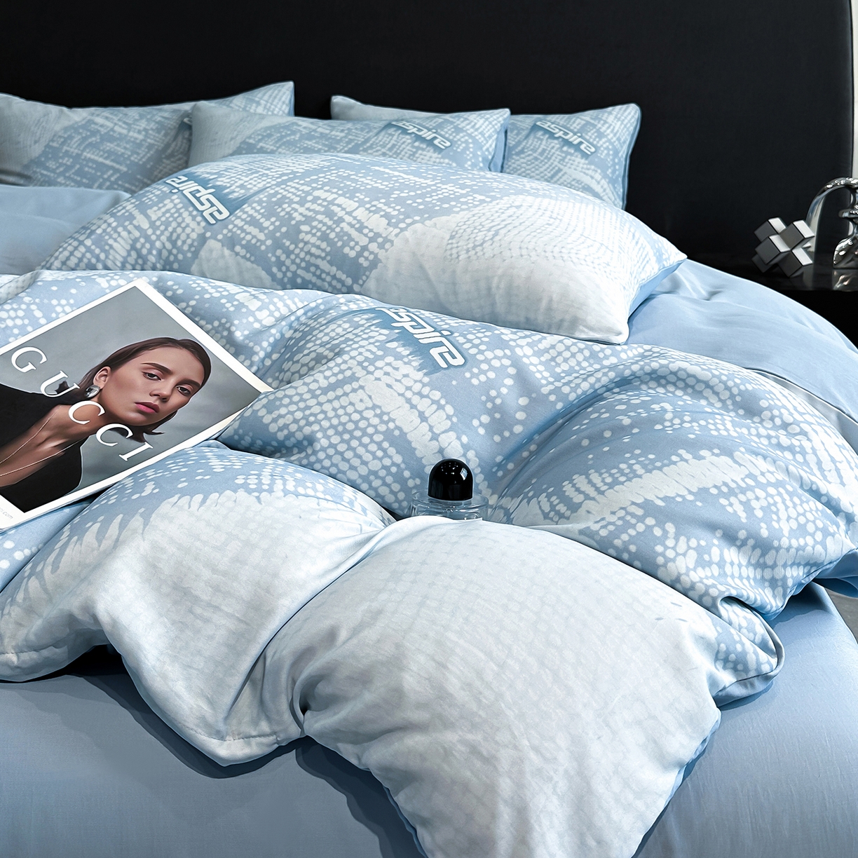 91家纺网 家纺一手货源 找家纺 经年 2026春夏新款天丝数码印花四件套-凛风逸韵 凛风逸韵-以太兰