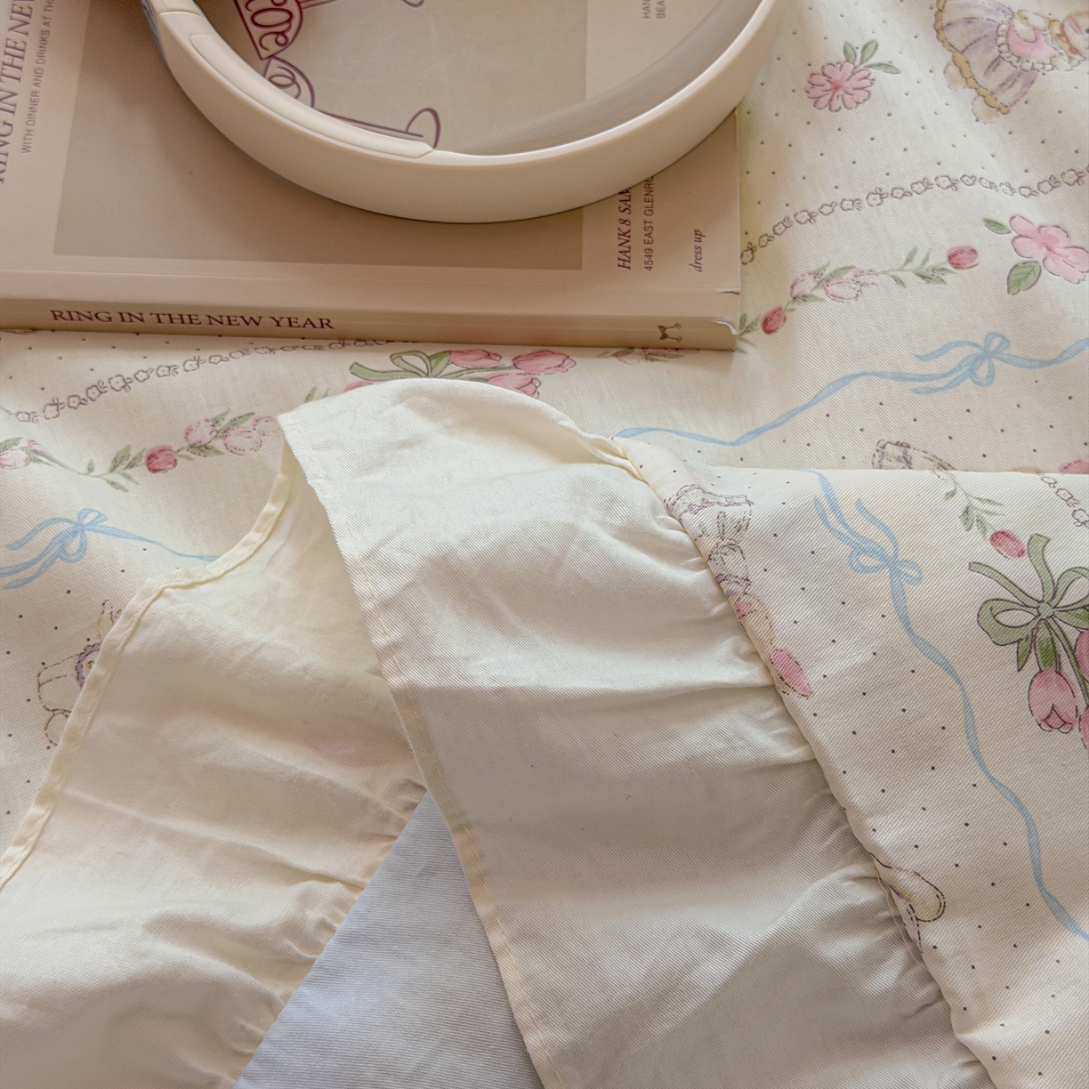 91家纺网 家纺一手货源 找家纺 （总）女子家纺 2026新款全棉花边夏被全棉床盖夏被四件套