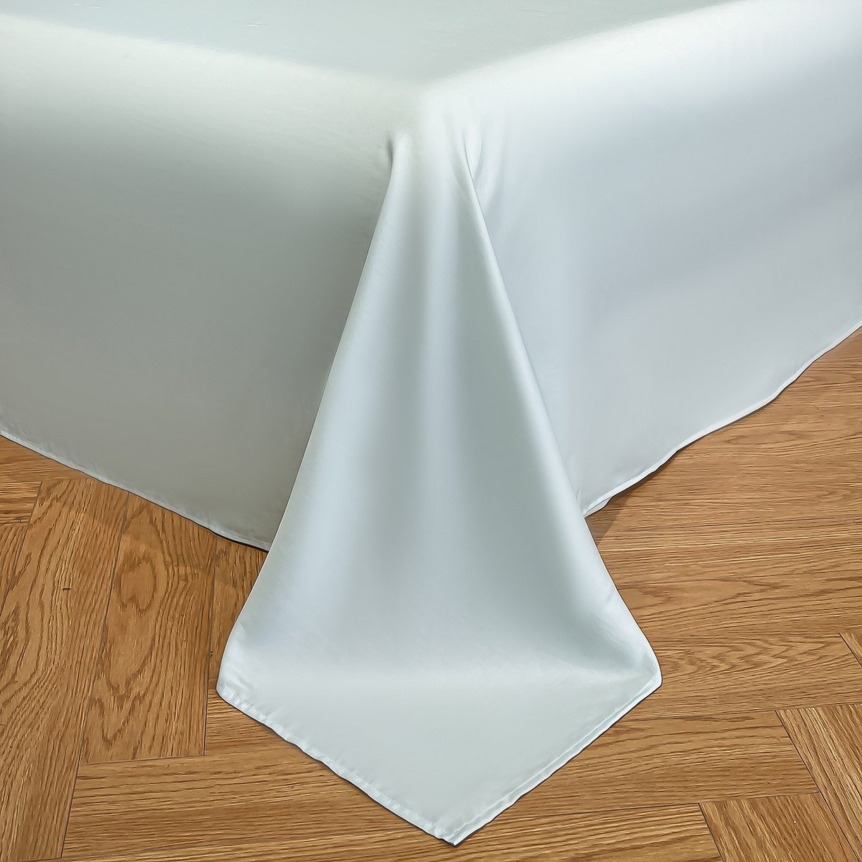 91家纺网 家纺一手货源 找家纺 经年 2026春夏新款天丝刺绣四件套-时光 时光-抹茶绿