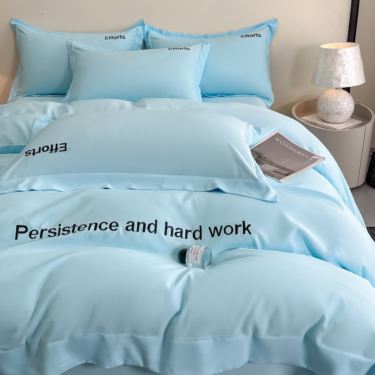 91家纺网 家纺一手货源 找家纺 经年 2026春夏新款天丝刺绣四件套-有理想 有理想-以太兰