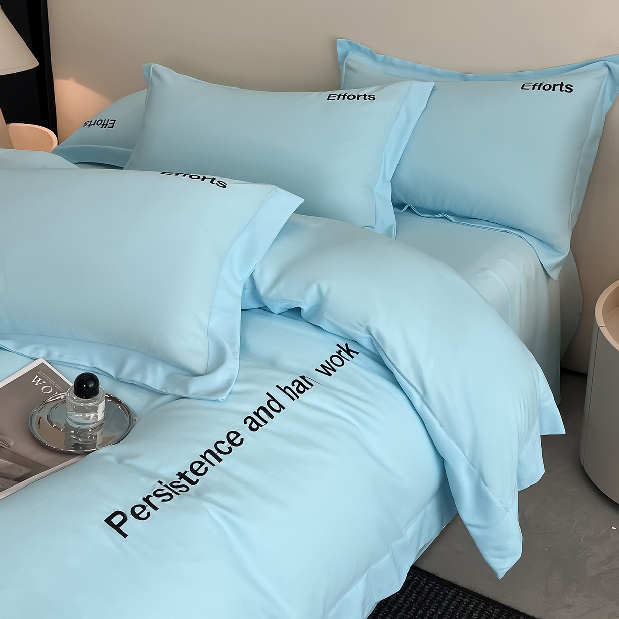 91家纺网 家纺一手货源 找家纺 经年 2026春夏新款天丝刺绣四件套-有理想 有理想-以太兰