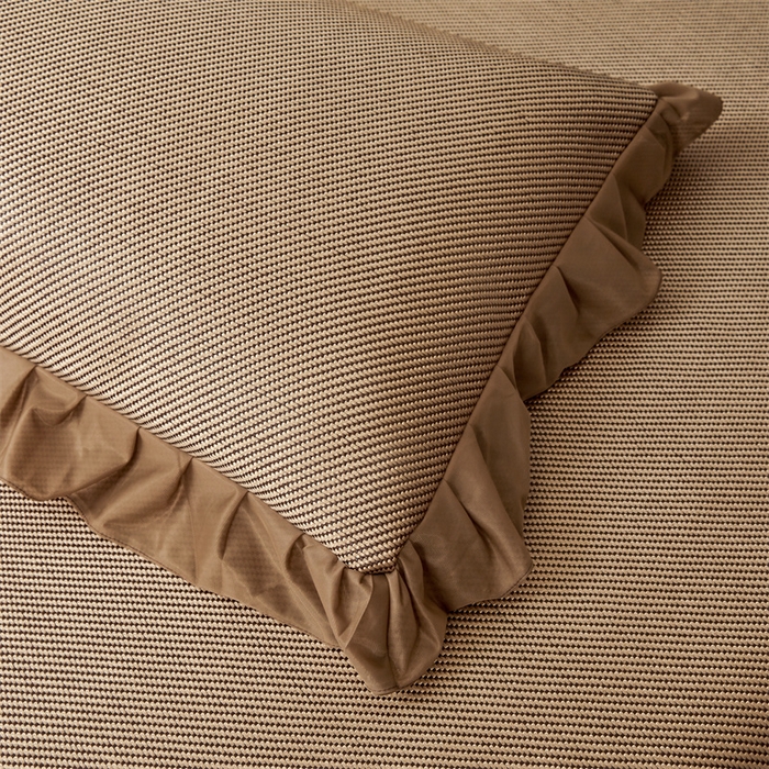 91家纺网 家纺一手货源 找家纺 情恒家纺 2026新款冰藤席床笠款席子凉席三件套-皇家 皇家-香槟金