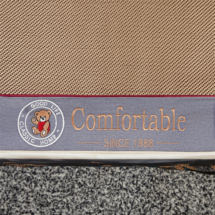 91家纺网 家纺一手货源 找家纺 情恒家纺 2026新款冰藤席床笠款席子凉席三件套-皇家 皇家-香槟金