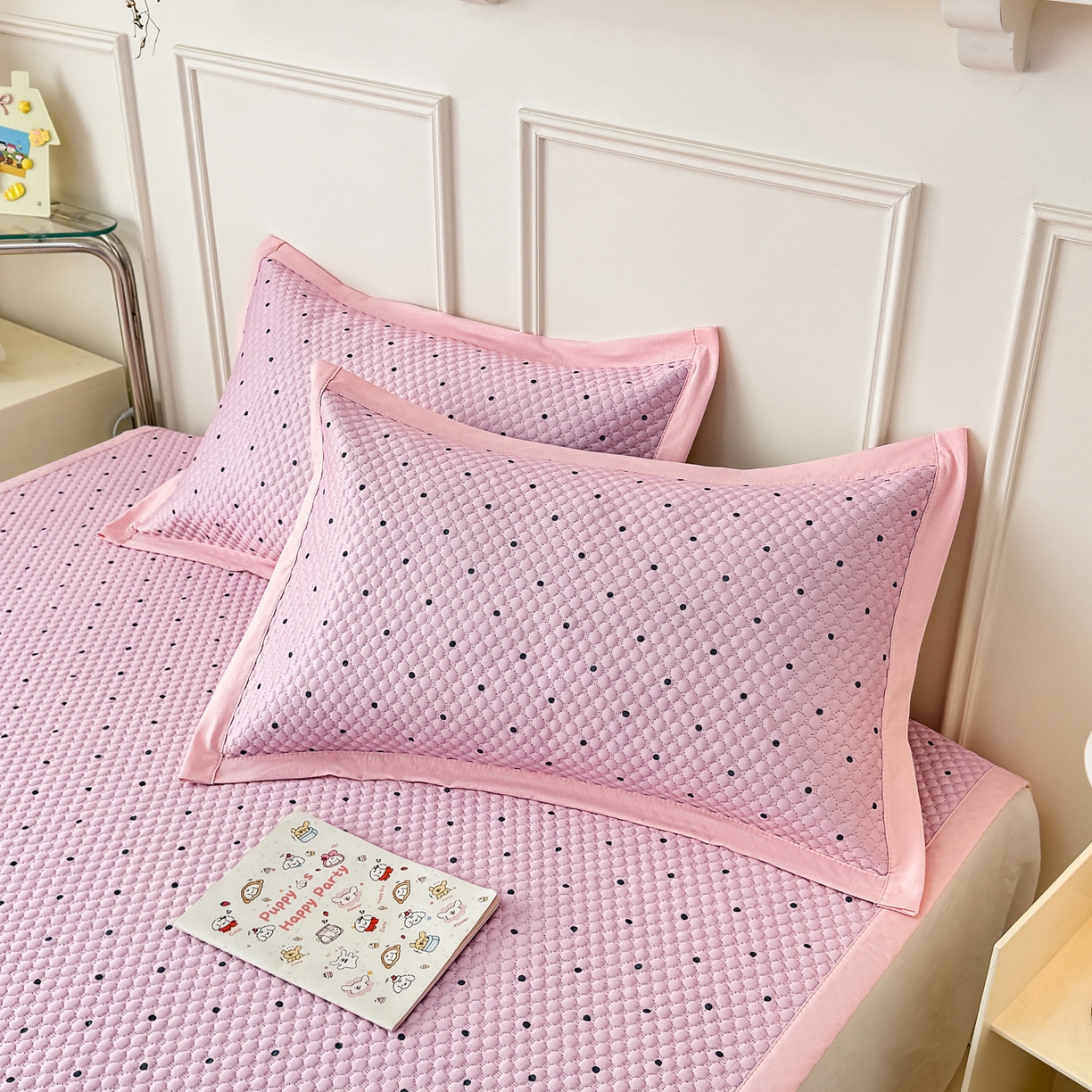 91家纺网 家纺一手货源 找家纺 寐居家纺 2026新款冰豆豆印加绣凉席席子 动感聚会